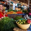 Local fresh market in Falam, Myanmar (Burma)