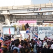 BANGKOK - JANUARY 13 2014: Protesters against the government ral
