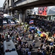 BANGKOK - JANUARY 13 2014: Protesters against the government ral