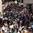 BANGKOK - JANUARY 13 2014: Protesters against the government ral