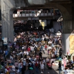 BANGKOK - JANUARY 13 2014: Protesters against the government ral