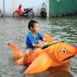BANGKOK, THAILAND - NOVEMBER 17 : Flooding in Bangkok, Thailand