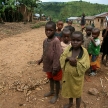 DR CONGO - NOV 2ND : Refugees cross from DR Congo into Uganda at