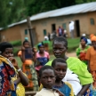 DR CONGO - NOV 2ND : Refugees cross from DR Congo into Uganda at