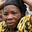 DR CONGO - NOV 2ND : Refugees cross from DR Congo into Uganda at
