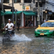 BANGKOK, THAILAND - NOVEMBER 17 : Flooding in Bangkok, Thailand