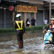 BANGKOK, THAILAND - NOVEMBER 17 : Flooding in Bangkok, Thailand