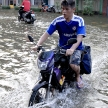 BANGKOK, THAILAND - NOVEMBER 17 : Flooding in Bangkok, Thailand