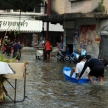 BANGKOK, THAILAND - NOVEMBER 17 : Flooding in Bangkok, Thailand