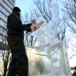 LONDON, UK - JANUARY 13 : Ice Sculpting Festival 2012