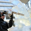 LONDON, UK - JANUARY 13 : Ice Sculpting Festival 2012
