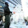 LONDON, UK - JANUARY 13 : Ice Sculpting Festival 2012