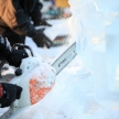 LONDON, UK - JANUARY 13 : Ice Sculpting Festival 2012