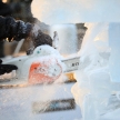 LONDON, UK - JANUARY 13 : Ice Sculpting Festival 2012