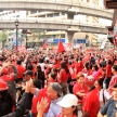 BANGKOK - NOV 19: Red Shirts Protest Demonstration - Thailand