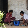 People Playing Chess in Falam, Myanmar (Burma)