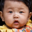 Cute Burmese Baby in Falam, Myanmar (Burma)