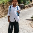 Cute Burmese School Kid in Falam, Myanmar (Burma)