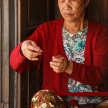 Woman Making Handicrafts in Falam, Myanmar (Burma)