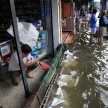 BANGKOK, THAILAND - NOVEMBER 17 : Flooding in Bangkok, Thailand