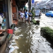 BANGKOK, THAILAND - NOVEMBER 17 : Flooding in Bangkok, Thailand