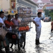 BANGKOK, THAILAND - NOVEMBER 17 : Flooding in Bangkok, Thailand