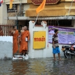 BANGKOK, THAILAND - NOVEMBER 17 : Flooding in Bangkok, Thailand