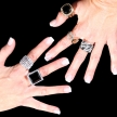Hands Wearing Luxury Rings