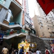 HONG KONG - NOVEMBER 26 2013: The busy LKF (Lan Kwai Fong Festiv
