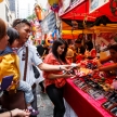 HONG KONG - NOVEMBER 26 2013: The busy LKF (Lan Kwai Fong Festiv