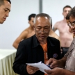 THAILAND - FEBUARY 12 2014: International and Thai fighters take