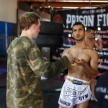 THAILAND - FEBUARY 11 2014: International fighters take part in