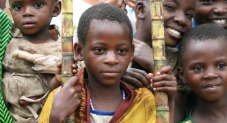 DR CONGO - NOV 2ND : Refugees cross from DR Congo into Uganda at