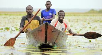 Floating Fishing Village - Uganda, Africa